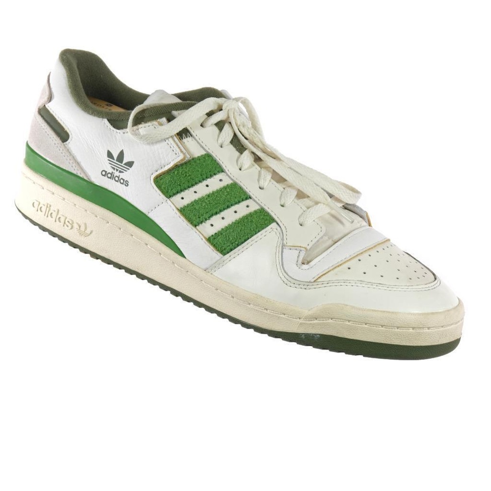 ADIDAS ORIGINALS Forum 84 Low FY8683 White Crew Green Sneakers Shoes Sz. 12 US - Picture 2 of 8